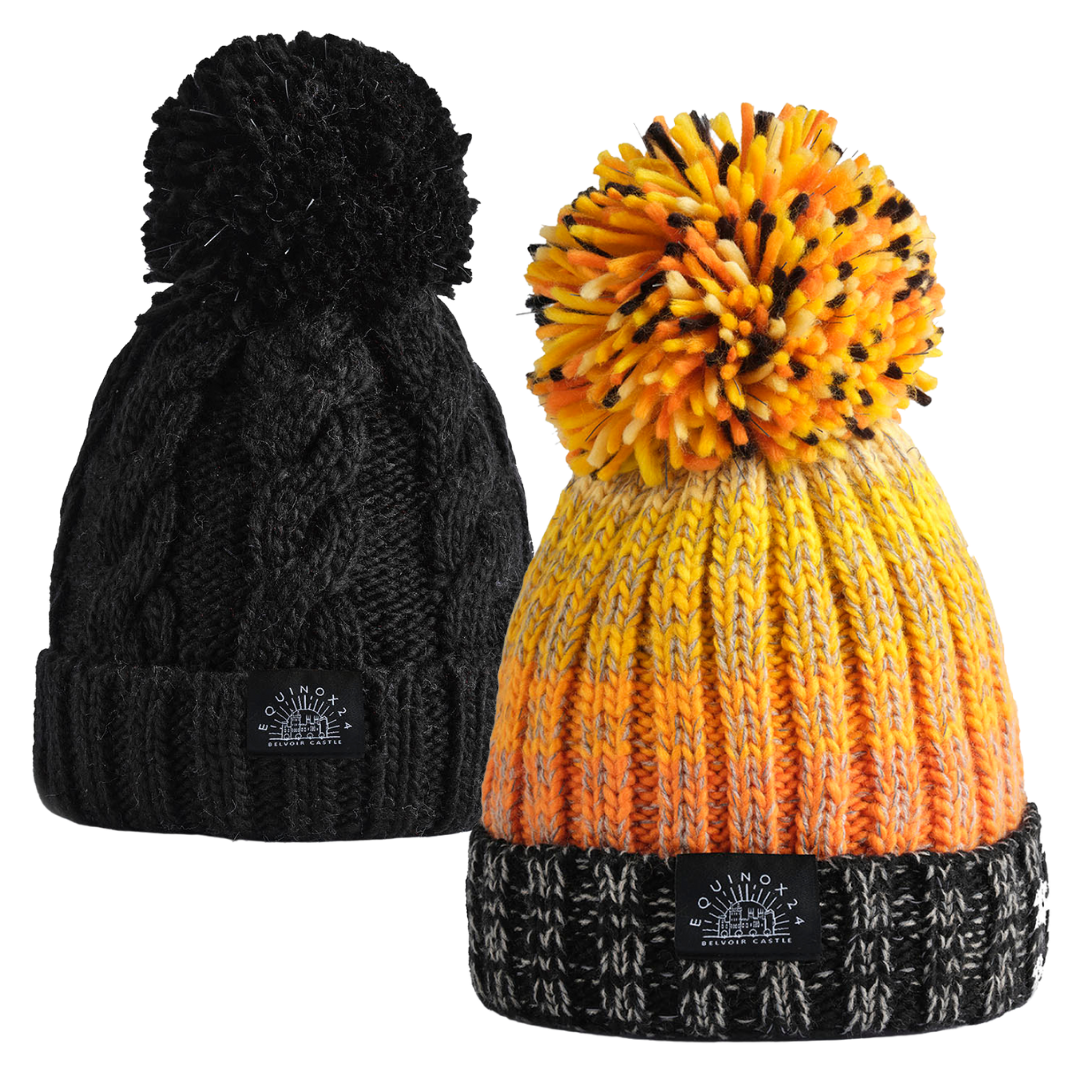 Mens orange 2025 bobble hat